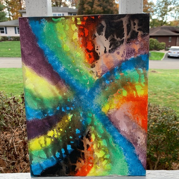 Trippy colorful drip painting - Picture 3 of 4